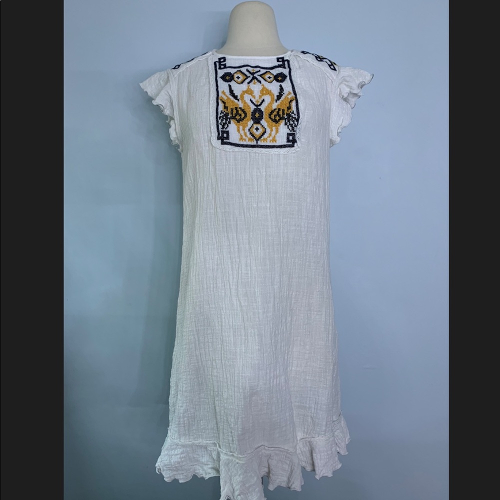 Max studio embroidery boho dress